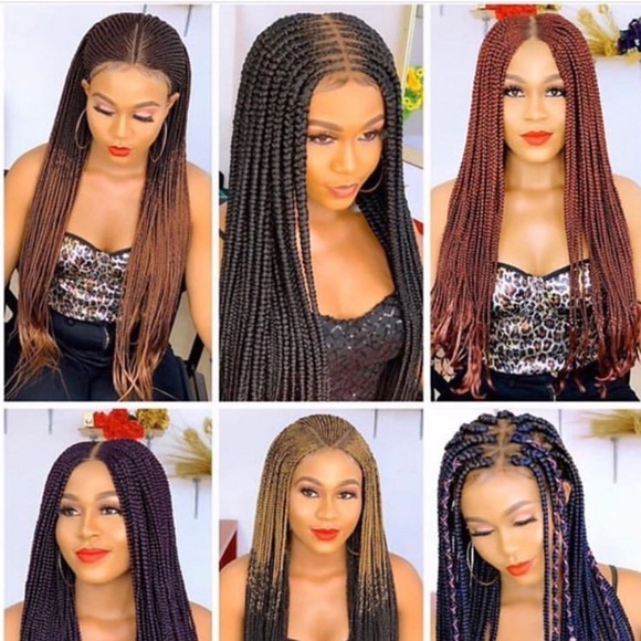 Lace frontal braided wigs
